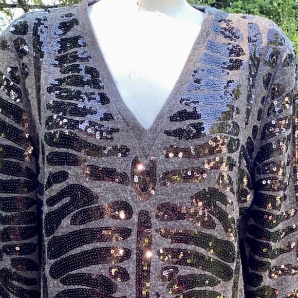 ❤️ Michael Kors   Sparkling Sequin sweater/dress   size L. Pl 37) - Picture 7 of 17